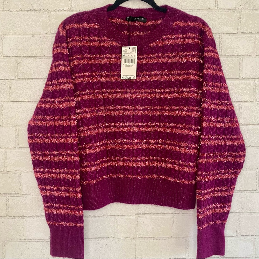 Brand New Mango Cropped Sweater sz XL